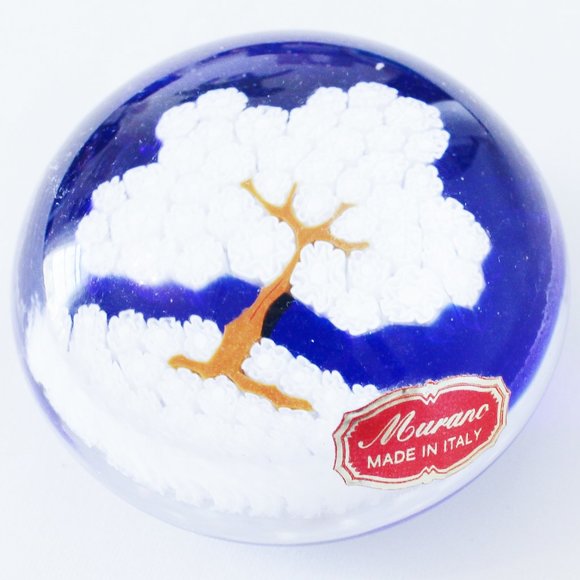 Murano Paperweight Winter Tree - Picture 3 of 3